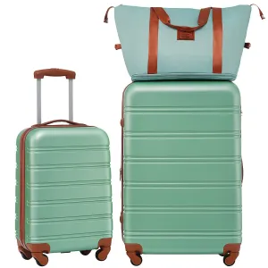 Hardshell Luggage Sets 2Pcs   Bag Spinner Suitcase with TSA Lock Lightweight 20"   28"