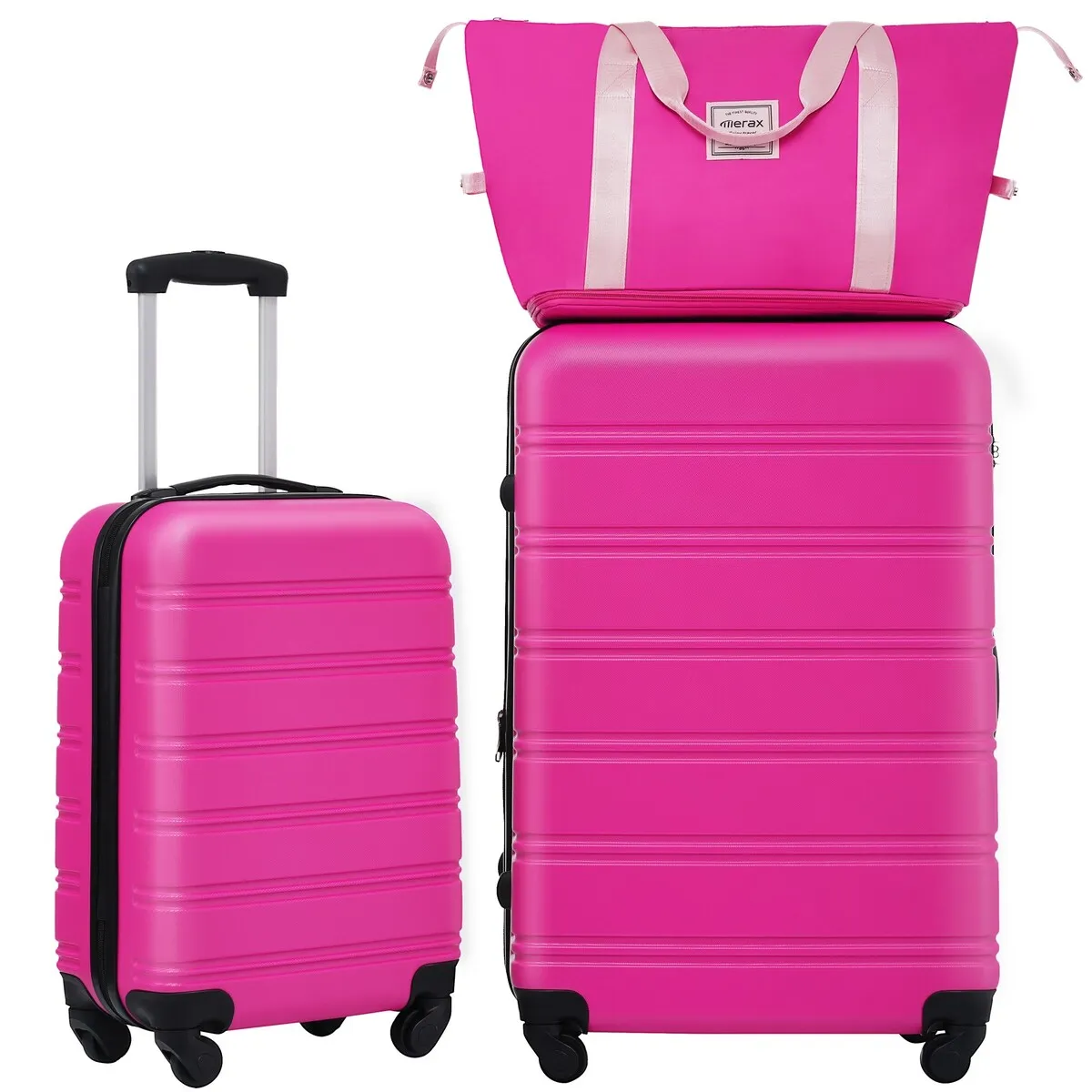 Hardshell Luggage Sets 2Pcs   Bag Spinner Suitcase with TSA Lock Lightweight 20"   28"