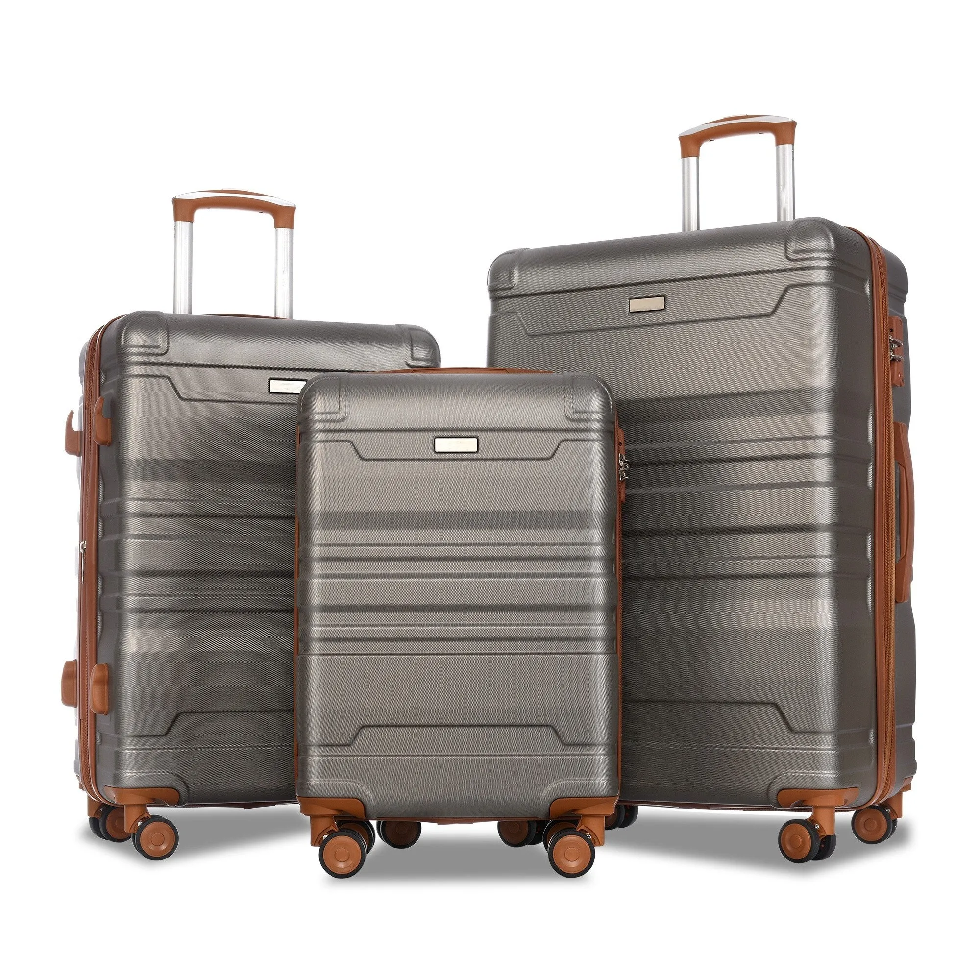 Hardside Suitcase sets 3 Piece Luggage Sets with TSA Lock 20''24''28''