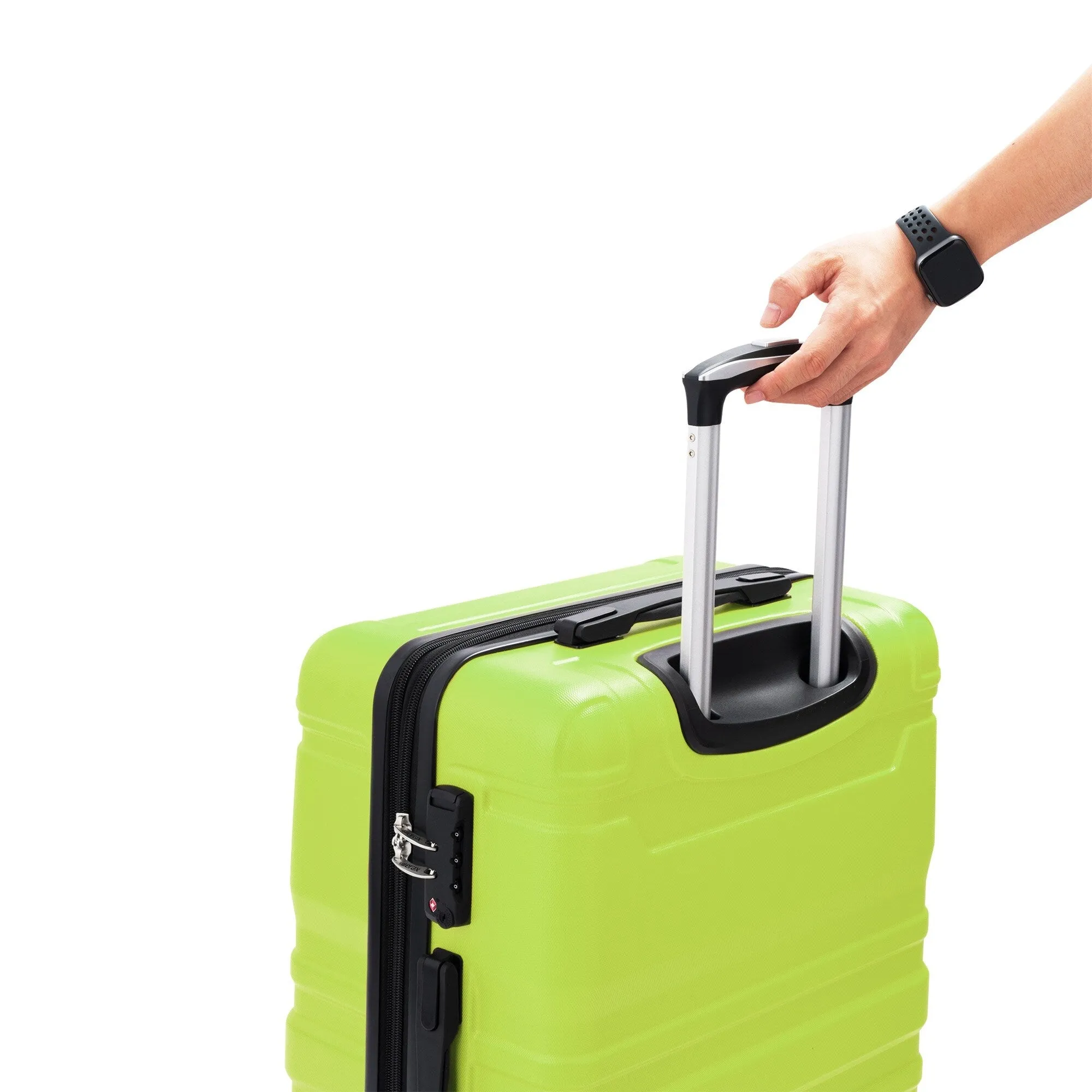 Hardside Suitcase sets 3 Piece Luggage Sets with TSA Lock 20''24''28''