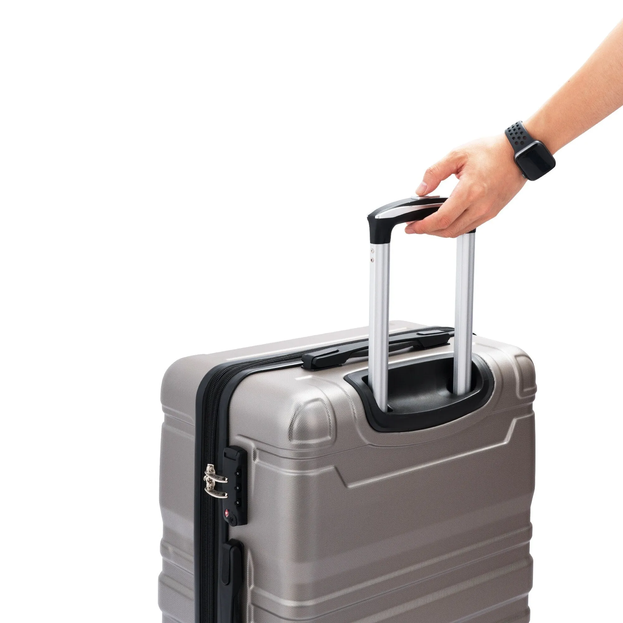 Hardside Suitcase sets 3 Piece Luggage Sets with TSA Lock 20''24''28''