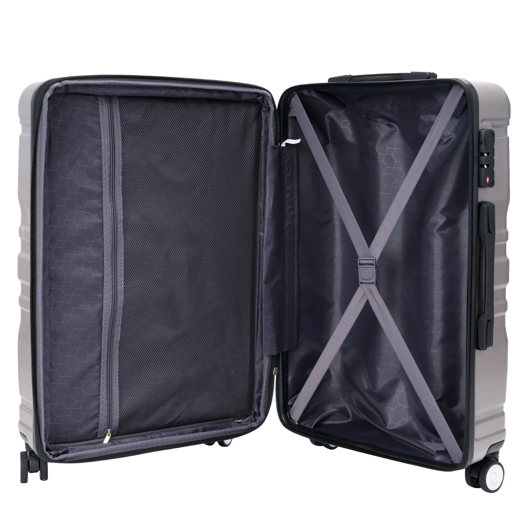 Hardside Suitcase sets 3 Piece Luggage Sets with TSA Lock 20''24''28''