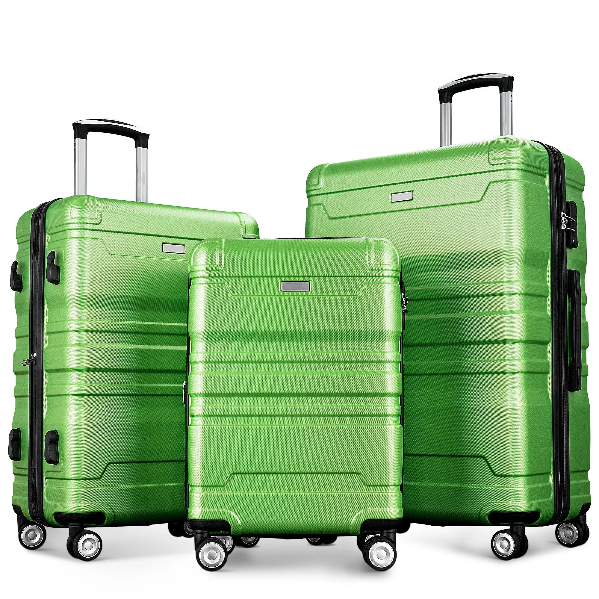 Hardside Suitcase sets 3 Piece Luggage Sets with TSA Lock 20''24''28''
