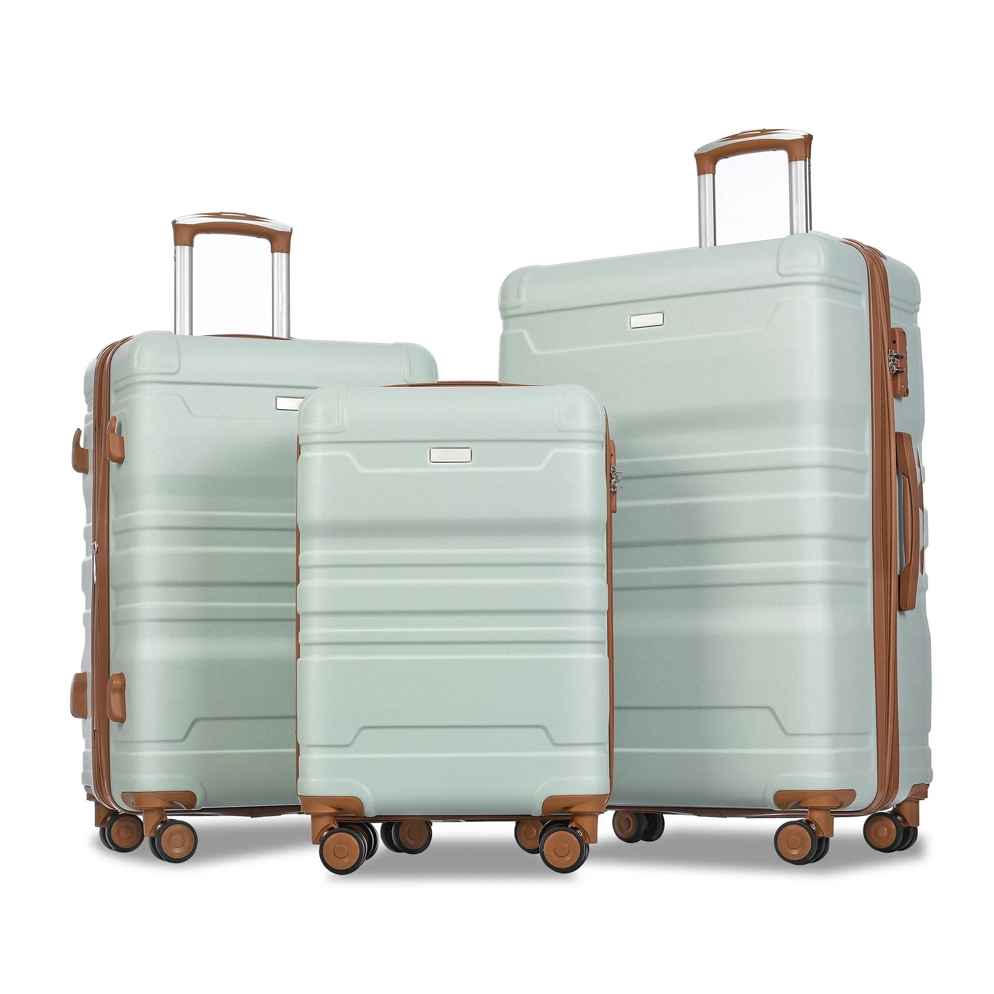 Hardside Suitcase sets 3 Piece Luggage Sets with TSA Lock 20''24''28''