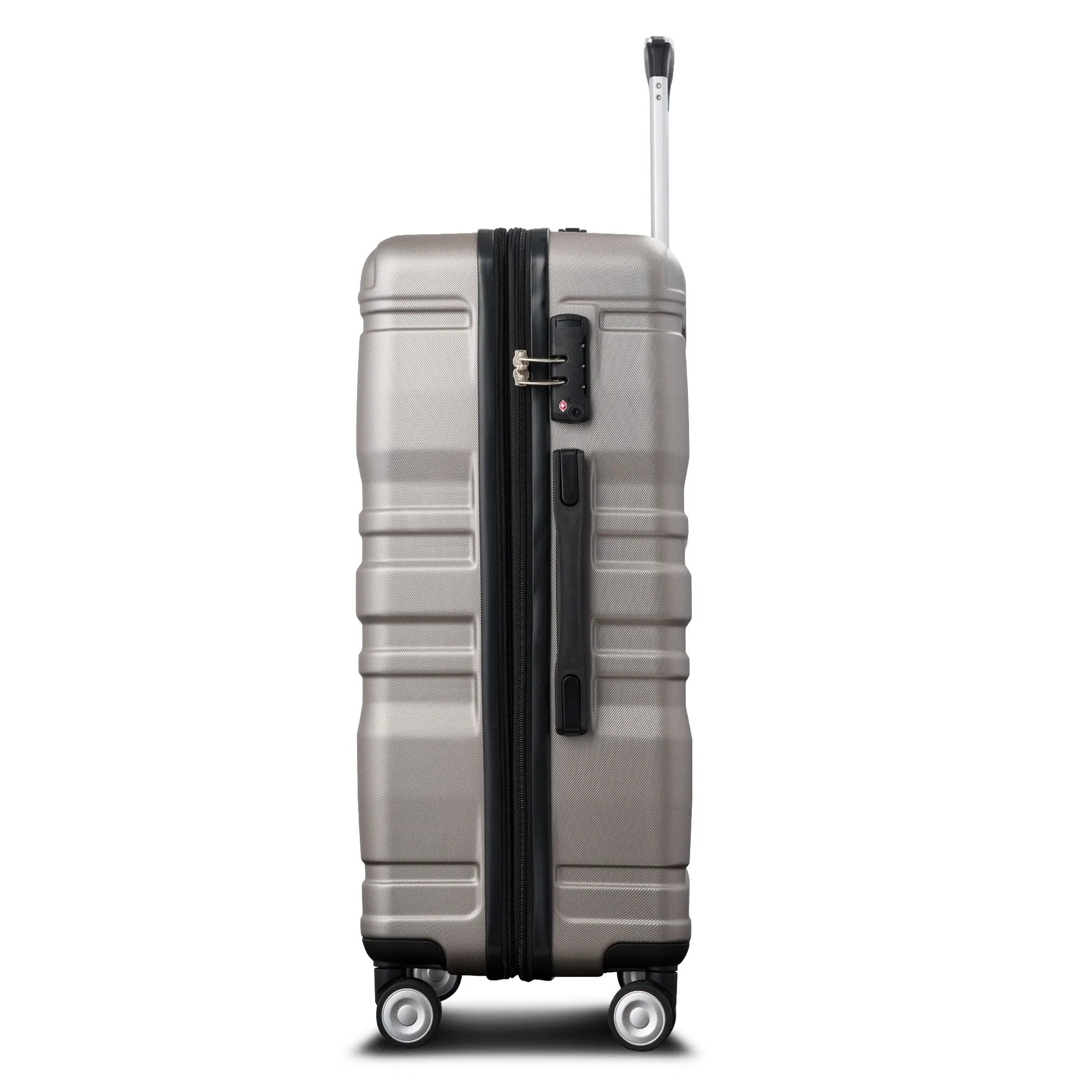 Hardside Suitcase sets 3 Piece Luggage Sets with TSA Lock 20''24''28''
