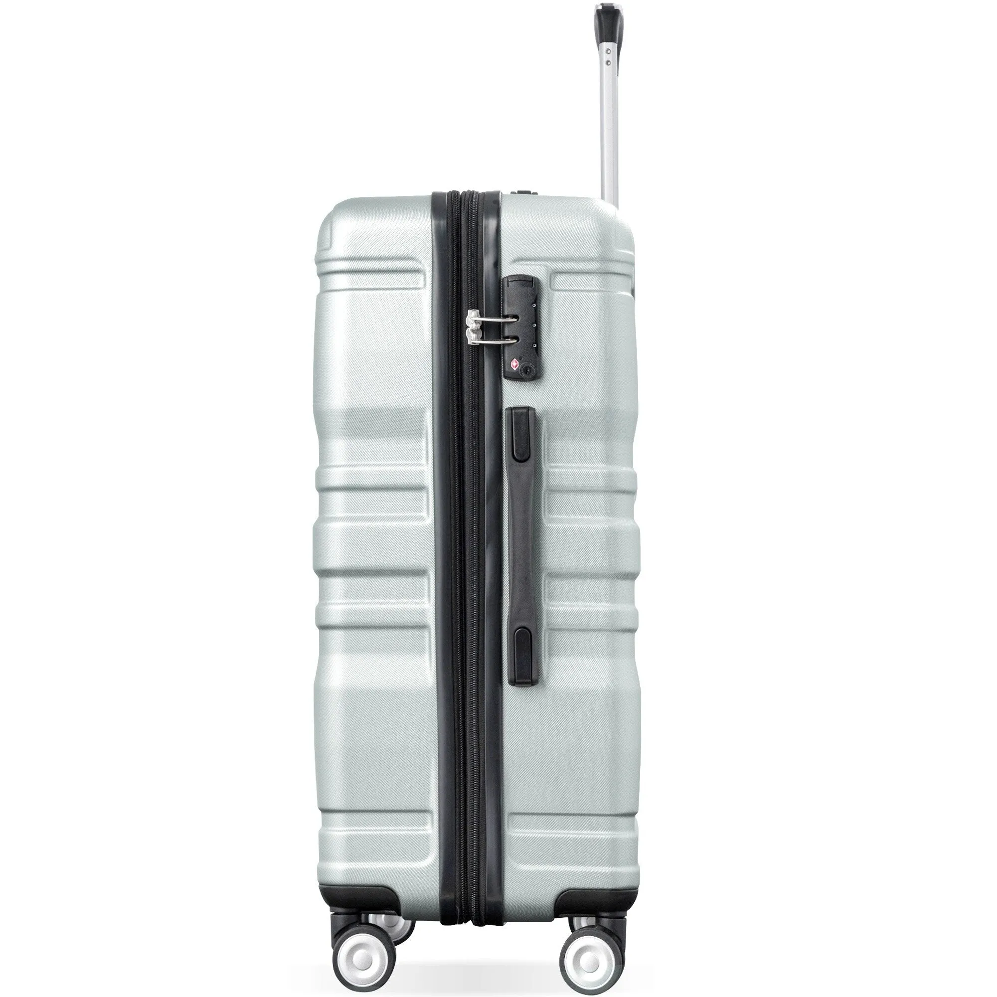 Hardside Suitcase sets 3 Piece Luggage Sets with TSA Lock 20''24''28''