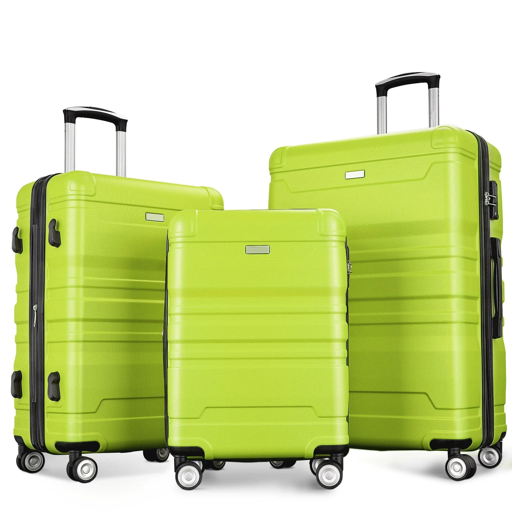 Hardside Suitcase sets 3 Piece Luggage Sets with TSA Lock 20''24''28''