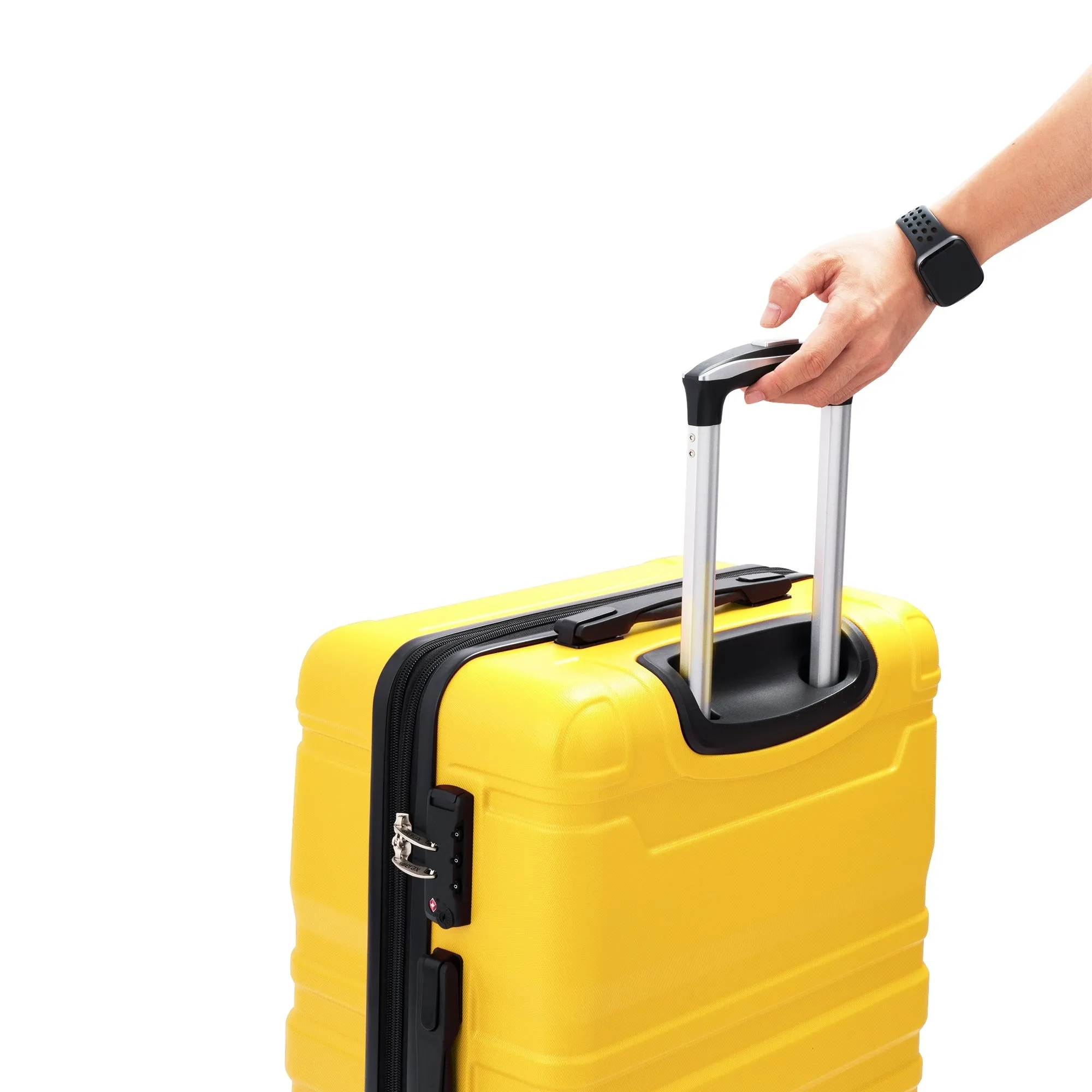 Hardside Suitcase sets 3 Piece Luggage Sets with TSA Lock 20''24''28''
