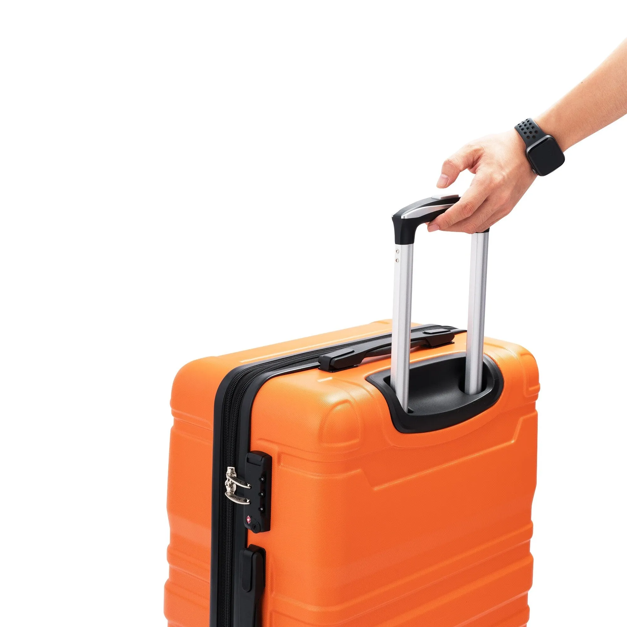 Hardside Suitcase sets 3 Piece Luggage Sets with TSA Lock 20''24''28''