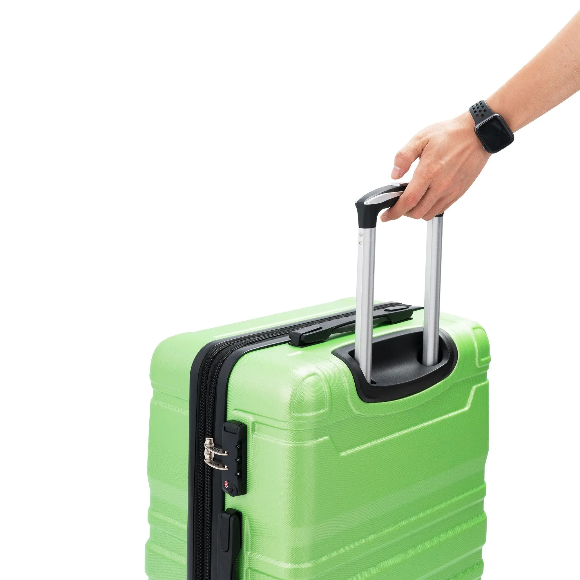 Hardside Suitcase sets 3 Piece Luggage Sets with TSA Lock 20''24''28''