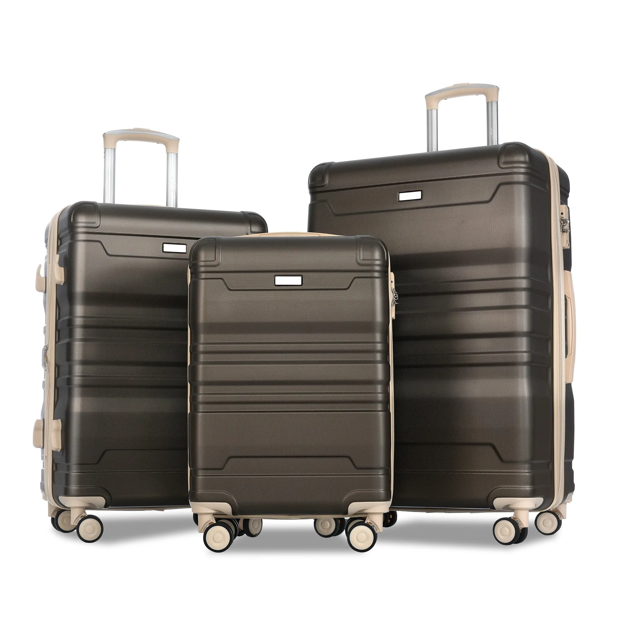 Hardside Suitcase sets 3 Piece Luggage Sets with TSA Lock 20''24''28''