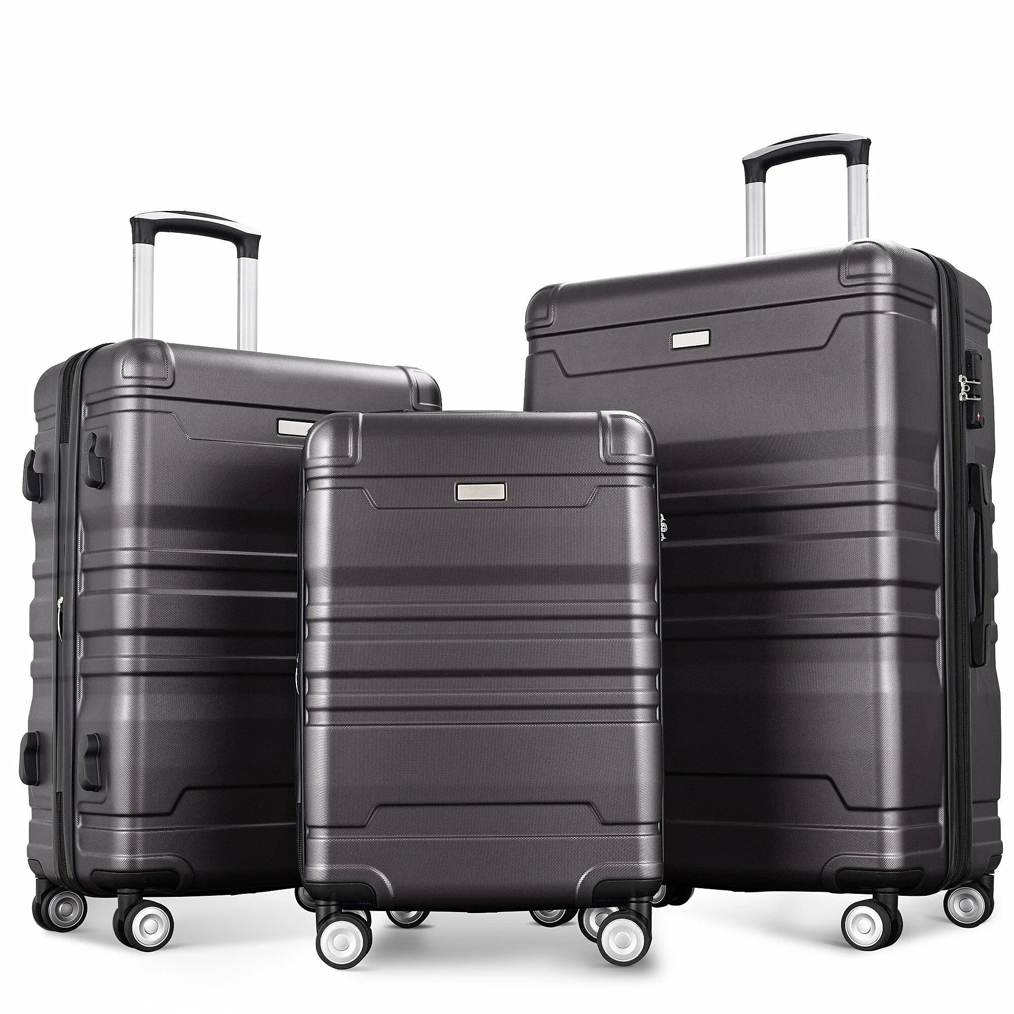 Hardside Suitcase sets 3 Piece Luggage Sets with TSA Lock 20''24''28''