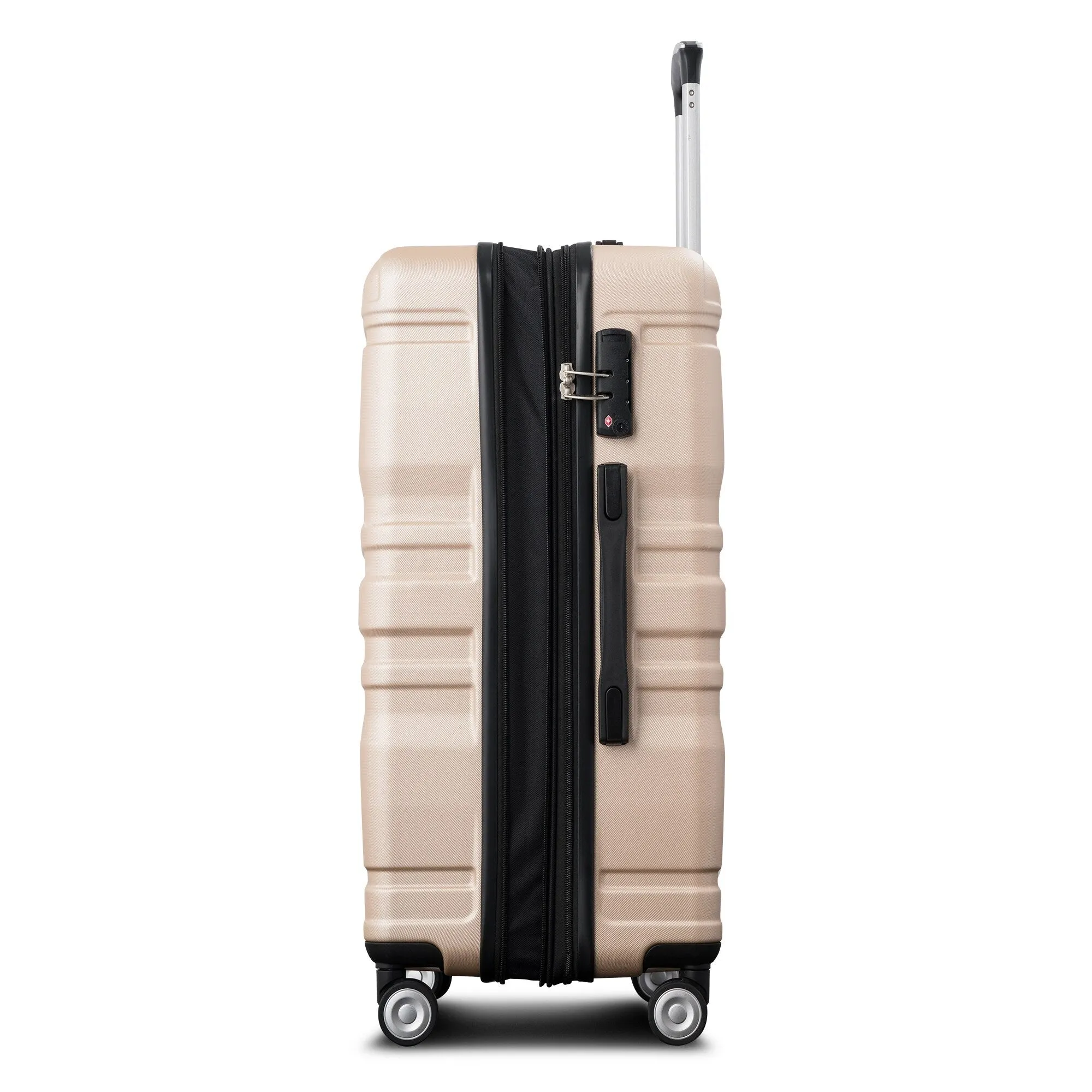 Hardside Suitcase sets 3 Piece Luggage Sets with TSA Lock 20''24''28''