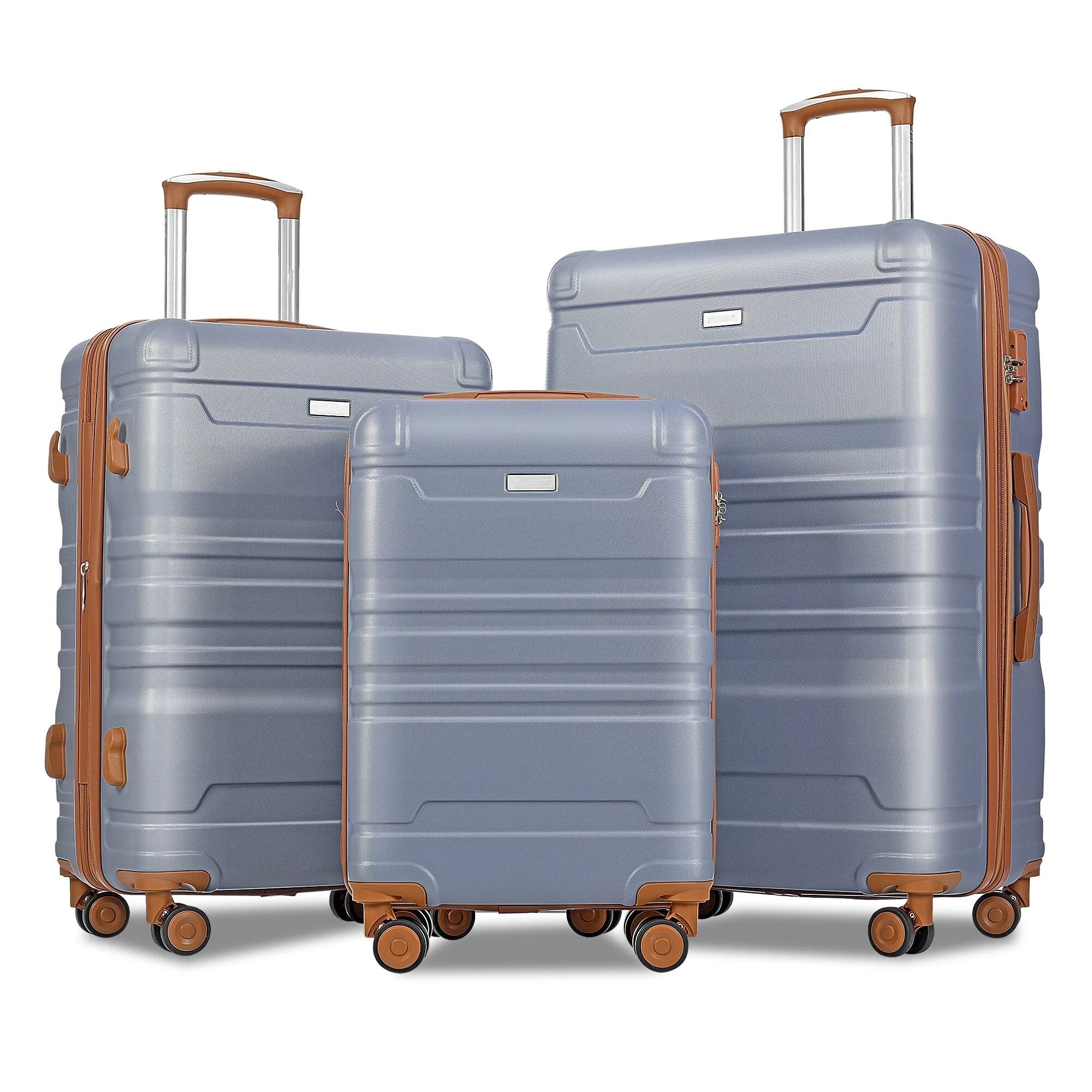 Hardside Suitcase sets 3 Piece Luggage Sets with TSA Lock 20''24''28''
