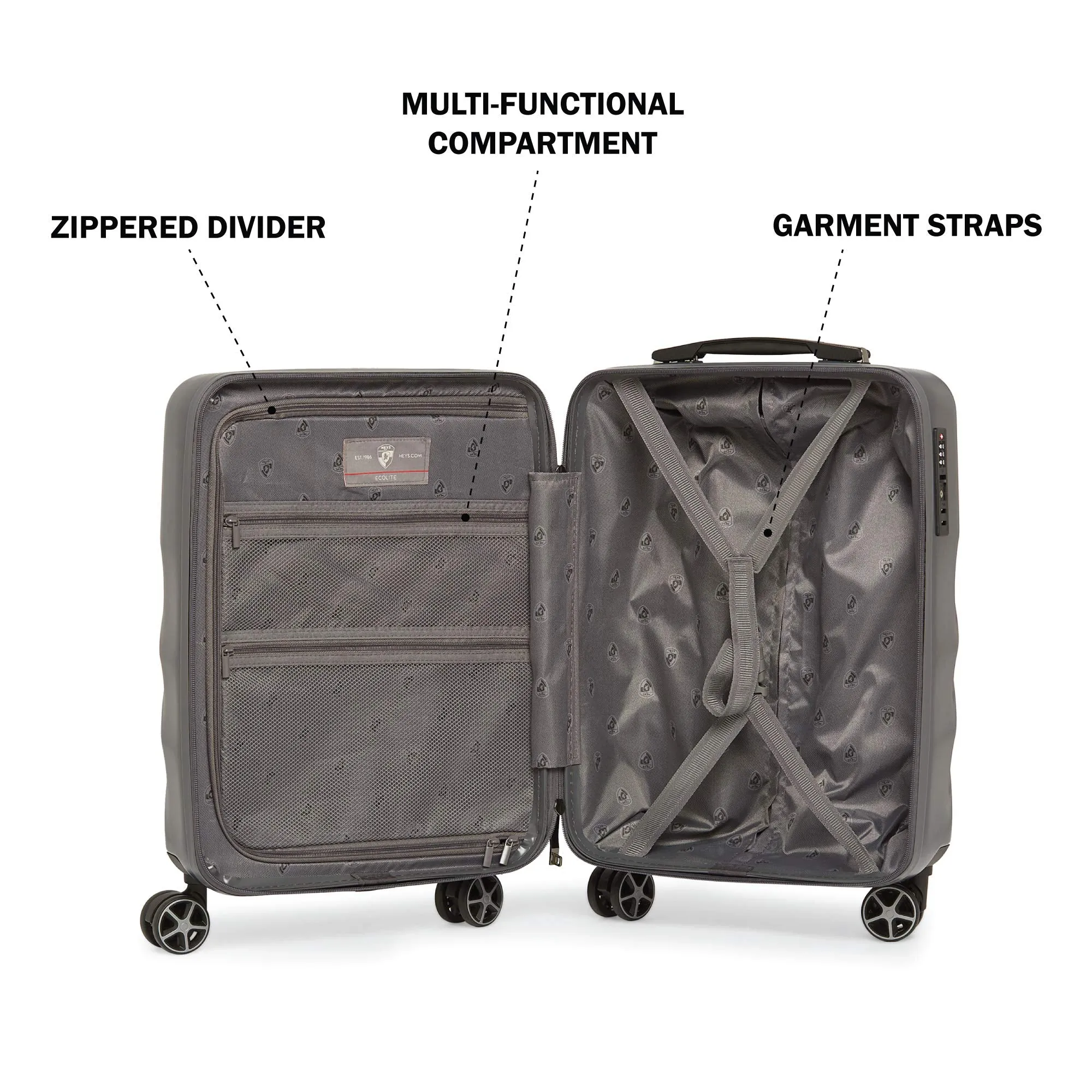 Heys America EcoLite 21" 4-Wheel Carry-On Luggage