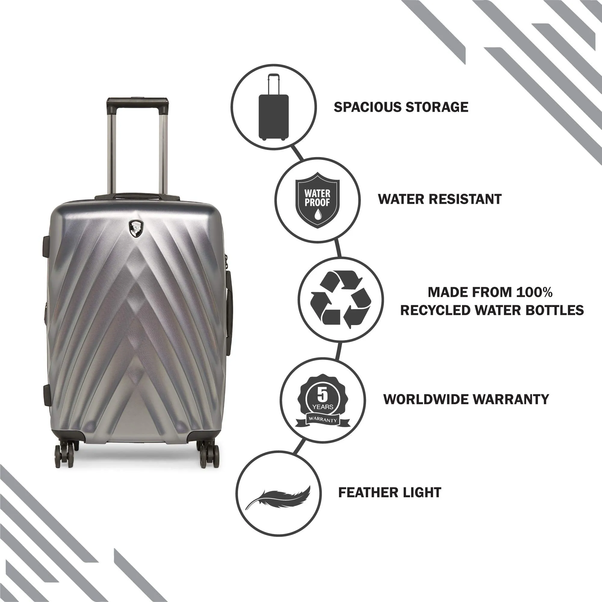 Heys America EcoLite 26" 4-Wheel Medium Luggage