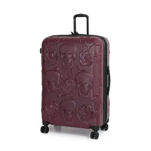 IT Luggage Duraliton - Skulls   Roses 27" 8 Wheel Glider Expandable Trolley Case