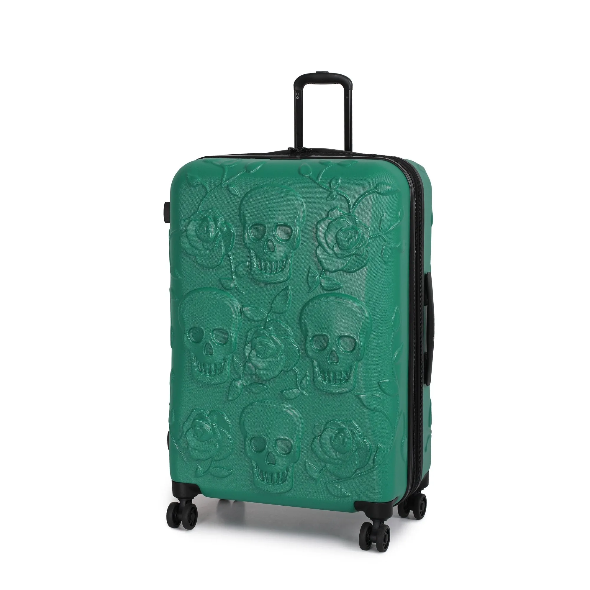 IT Luggage Duraliton - Skulls   Roses 27" 8 Wheel Glider Expandable Trolley Case