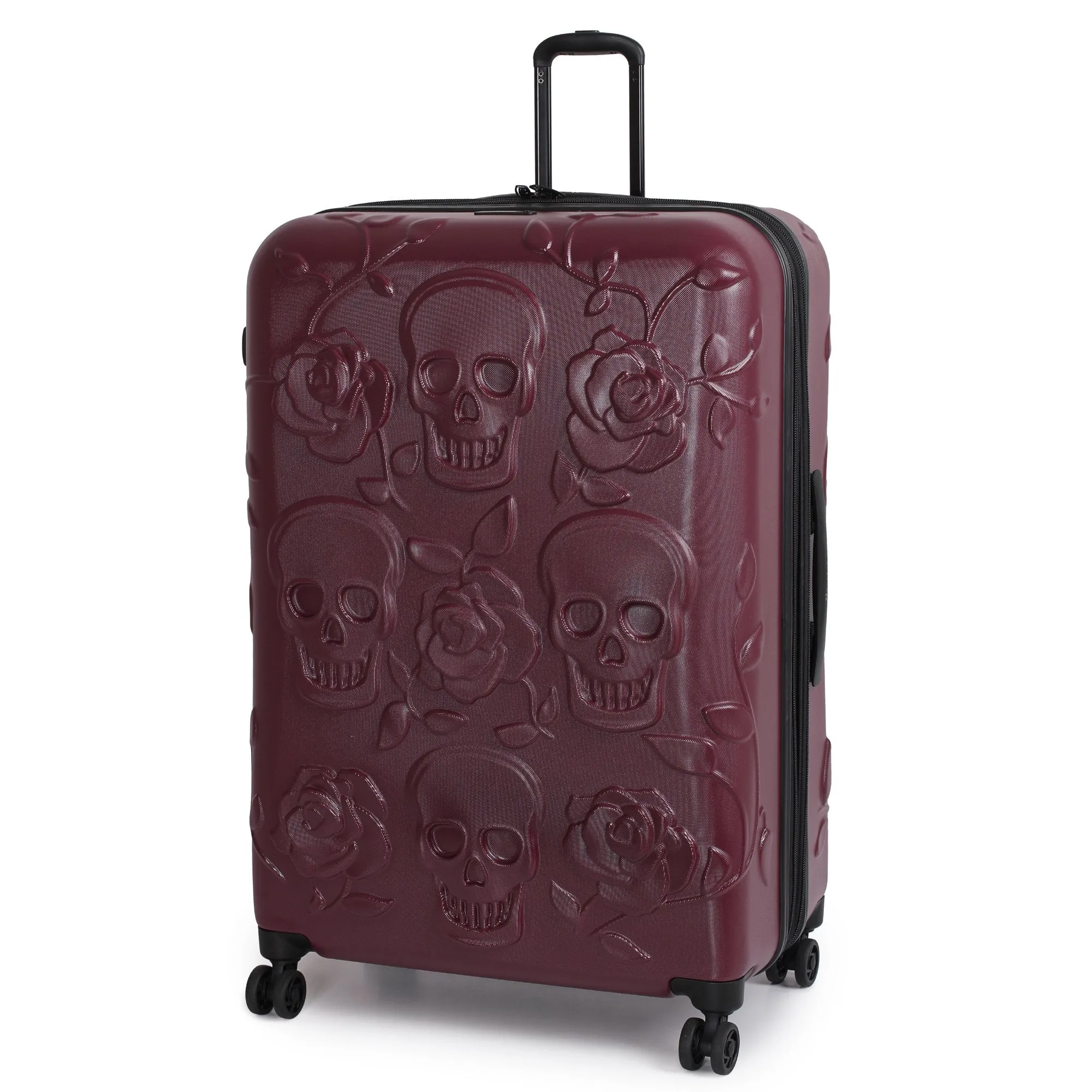 IT Luggage Duraliton - Skulls   Roses 32" 8 Wheel Glider Expandable Trolley Case