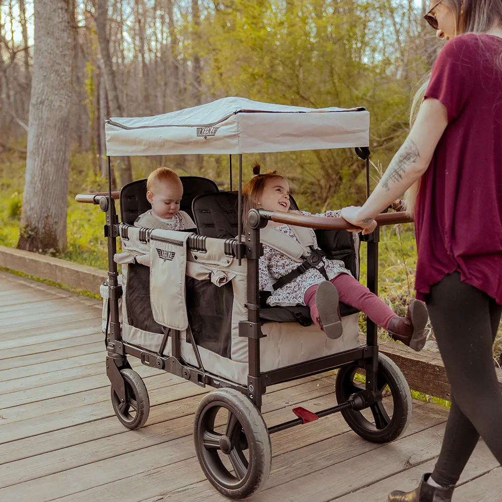 Keenz Vyo͞o2 The Seating Chameleon Stroller Wagon 2-Passengers (Grey)