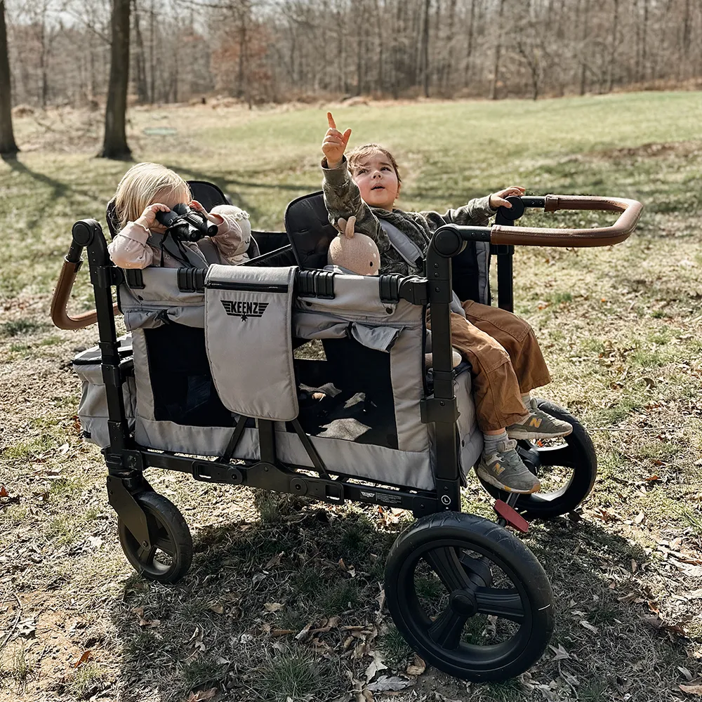 Keenz Vyo͞o2 The Seating Chameleon Stroller Wagon 2-Passengers (Grey)