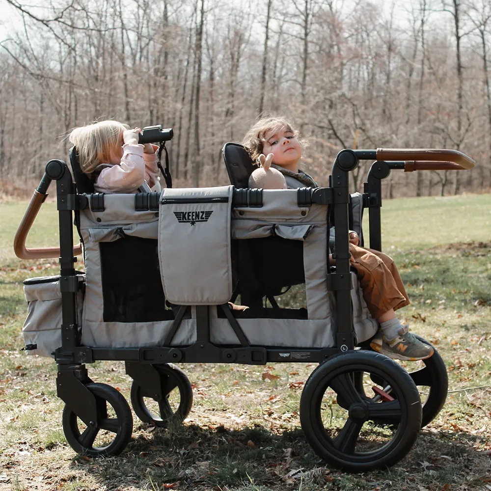 Keenz Vyo͞o2 The Seating Chameleon Stroller Wagon 2-Passengers (Grey)