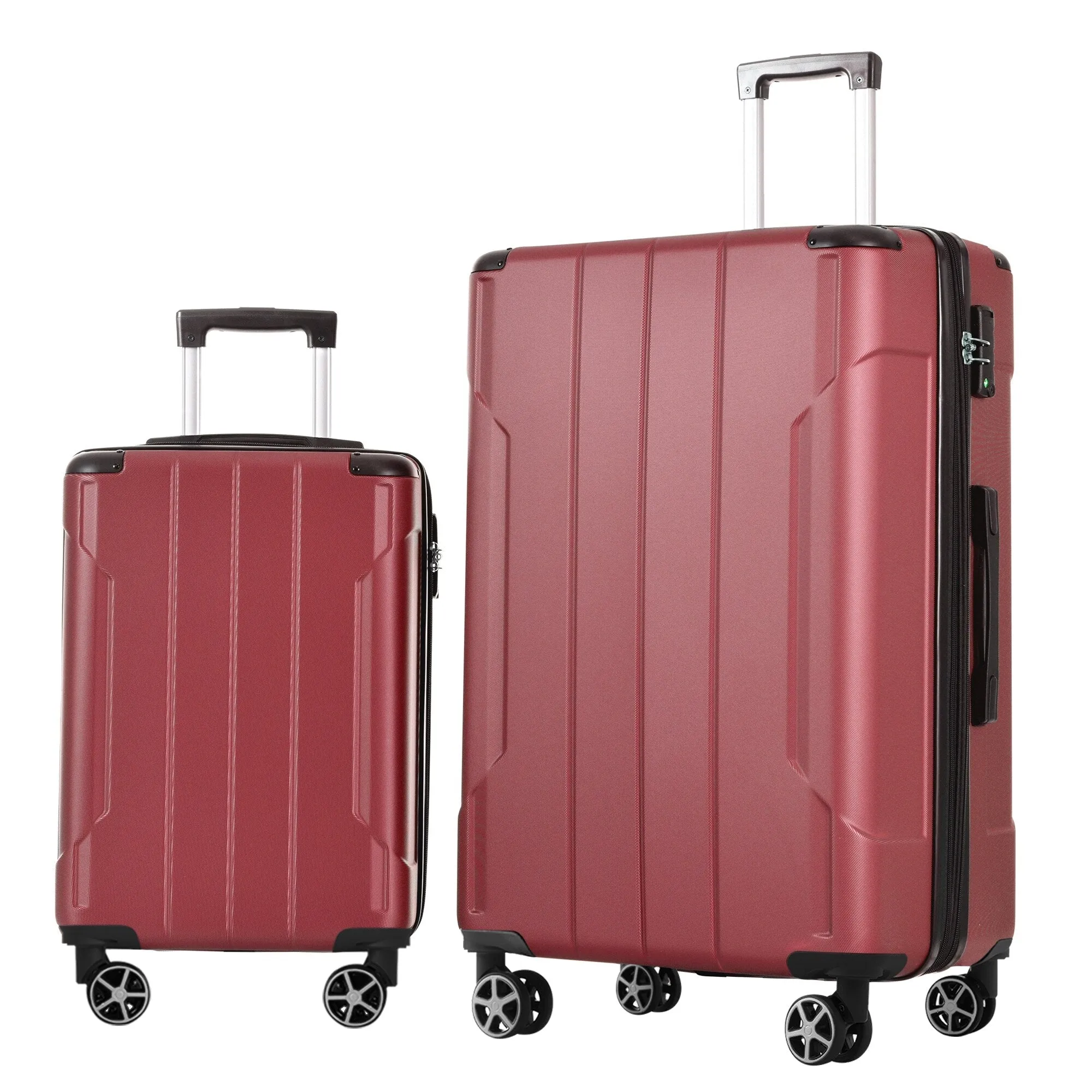 Lightweight and Expandable 28" Suitcases with Universal Wheels, 2 Piece Luggage Sets with TSA Combination LOCK (20"/28")