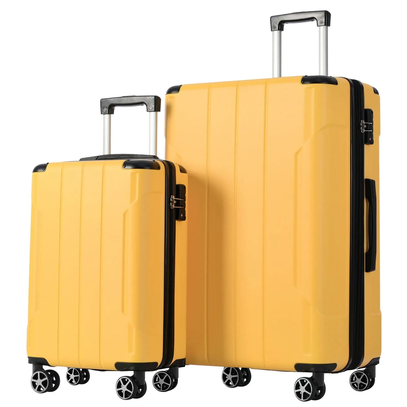 Lightweight and Expandable 28" Suitcases with Universal Wheels, 2 Piece Luggage Sets with TSA Combination LOCK (20"/28")