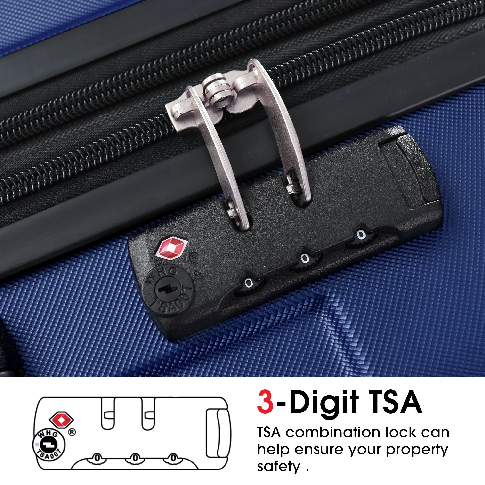 Lightweight and Expandable 28" Suitcases with Universal Wheels, 2 Piece Luggage Sets with TSA Combination LOCK (20"/28")