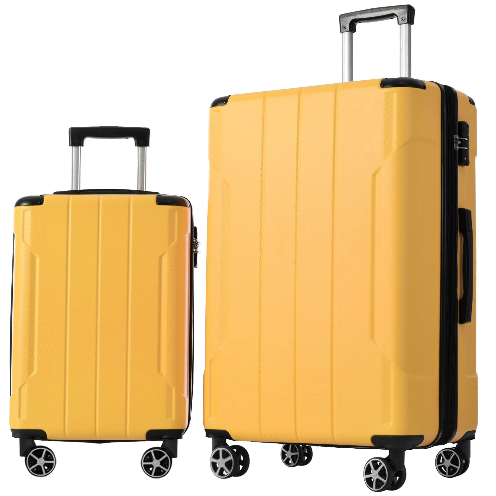 Lightweight and Expandable 28" Suitcases with Universal Wheels, 2 Piece Luggage Sets with TSA Combination LOCK (20"/28")
