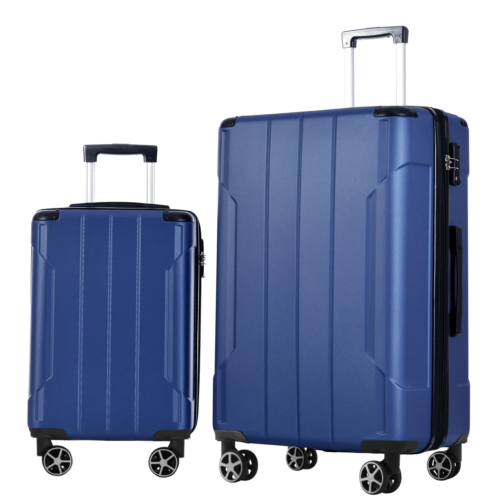 Lightweight and Expandable 28" Suitcases with Universal Wheels, 2 Piece Luggage Sets with TSA Combination LOCK (20"/28")