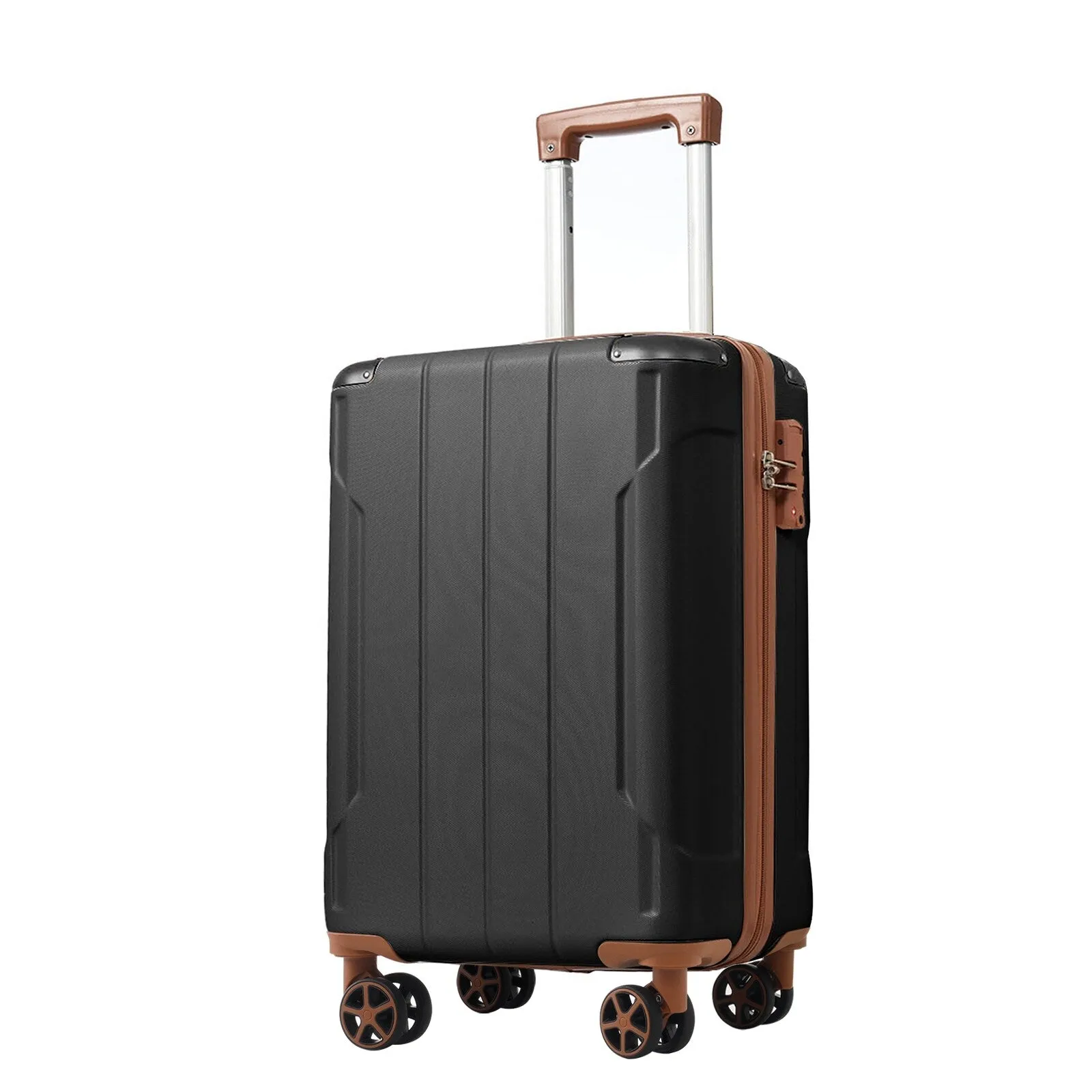 Lightweight and Expandable 28" Suitcases with Universal Wheels, 2 Piece Luggage Sets with TSA Combination LOCK (20"/28")