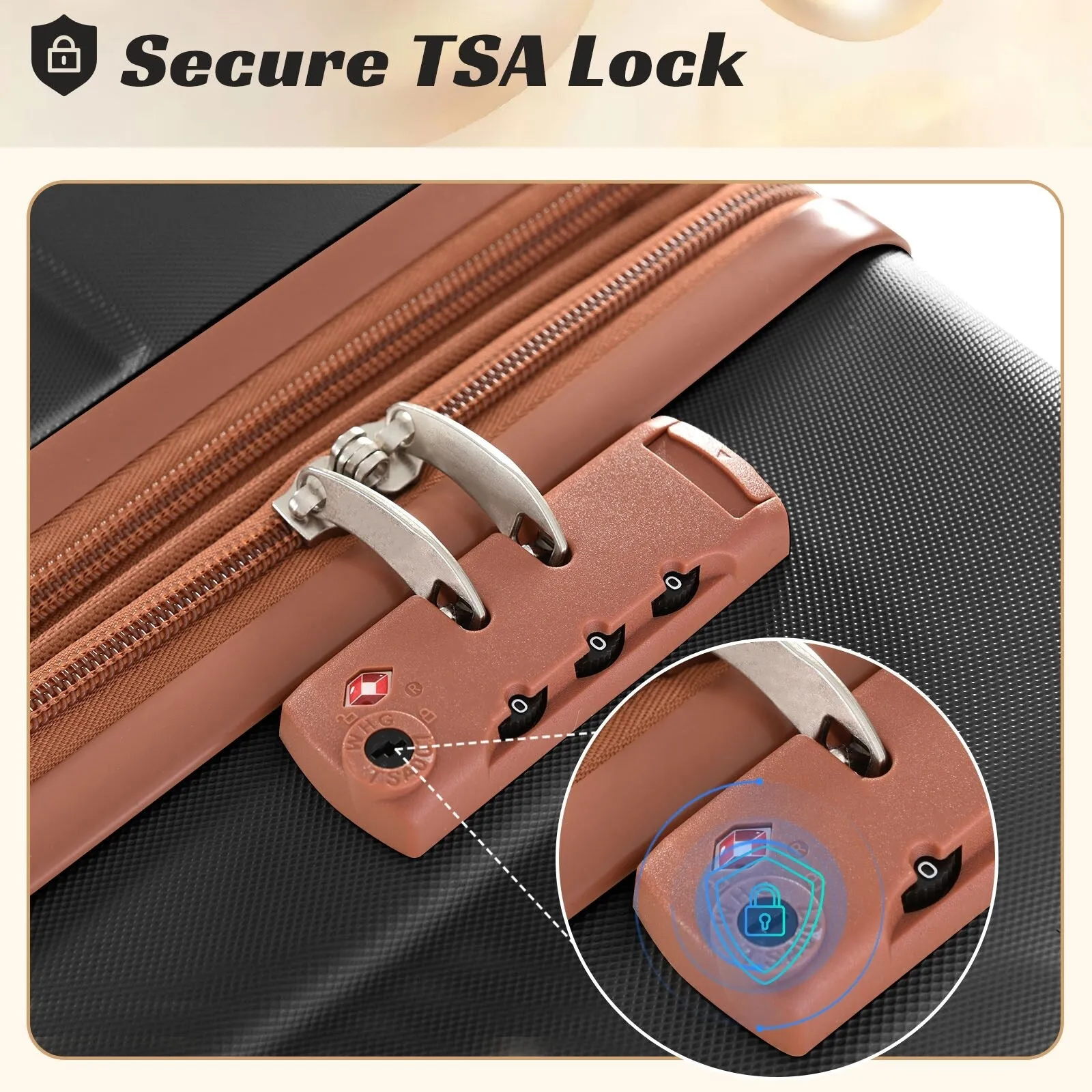 Lightweight and Expandable 28" Suitcases with Universal Wheels, 2 Piece Luggage Sets with TSA Combination LOCK (20"/28")