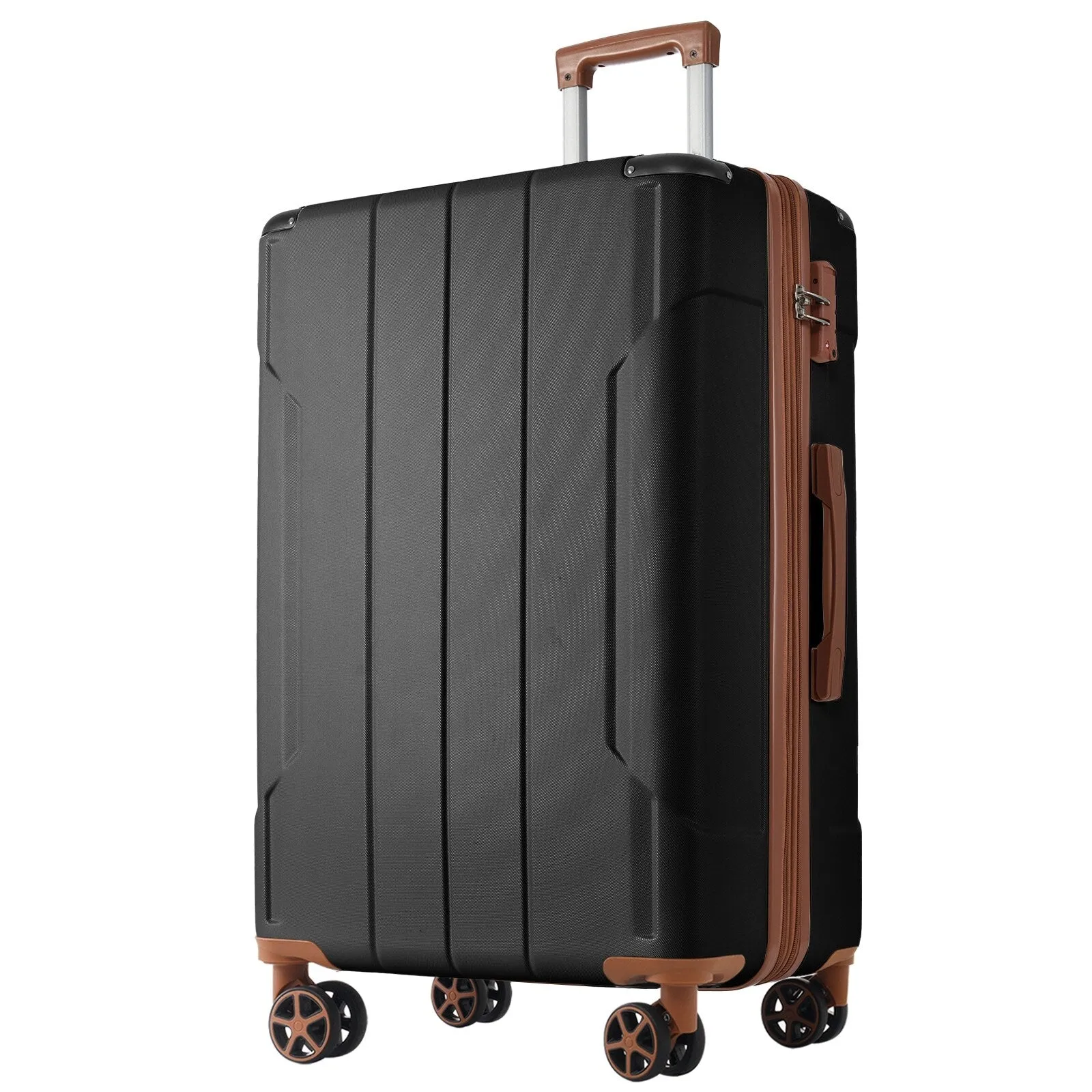 Lightweight and Expandable 28" Suitcases with Universal Wheels, 2 Piece Luggage Sets with TSA Combination LOCK (20"/28")