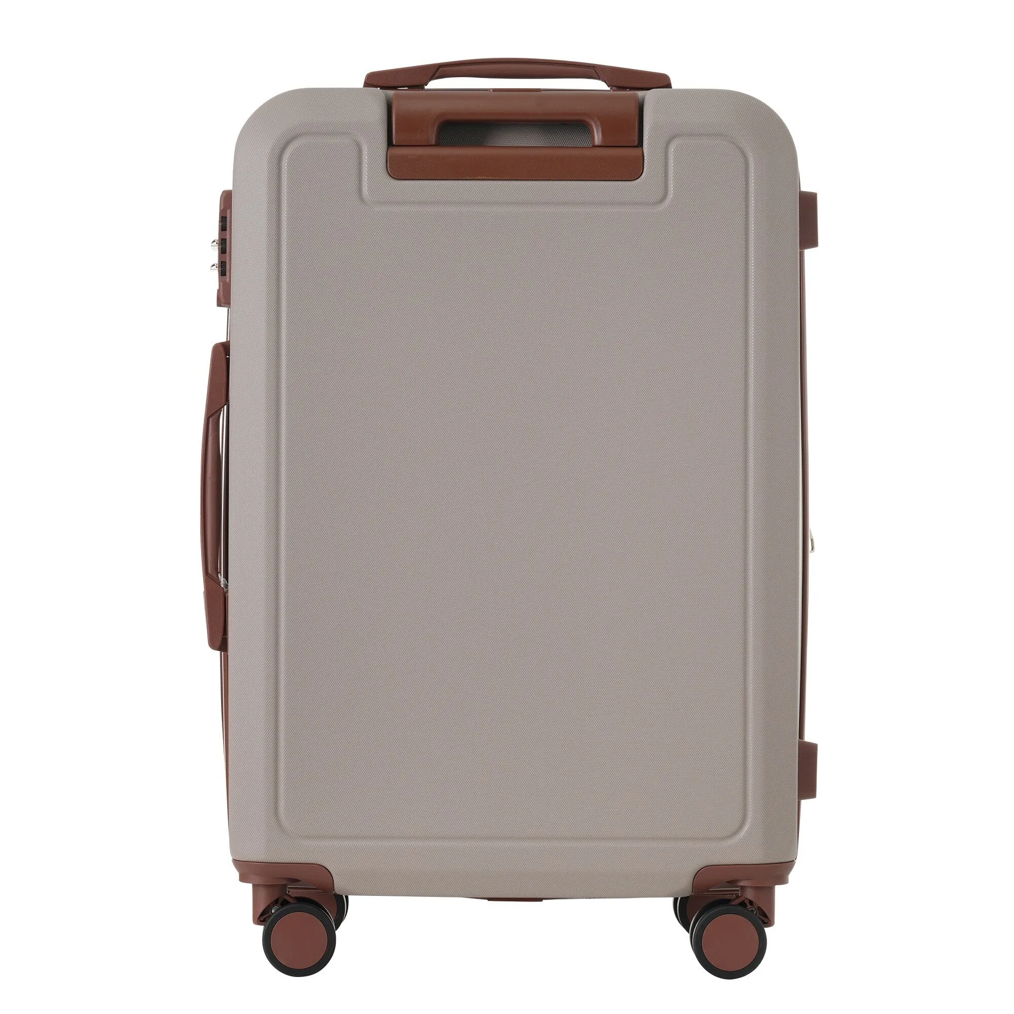 Lightweight Suitcase with Compression Packing Cubes and Spinner Wheels, 4 Piece Expandable Luggage Set with TSA Lock