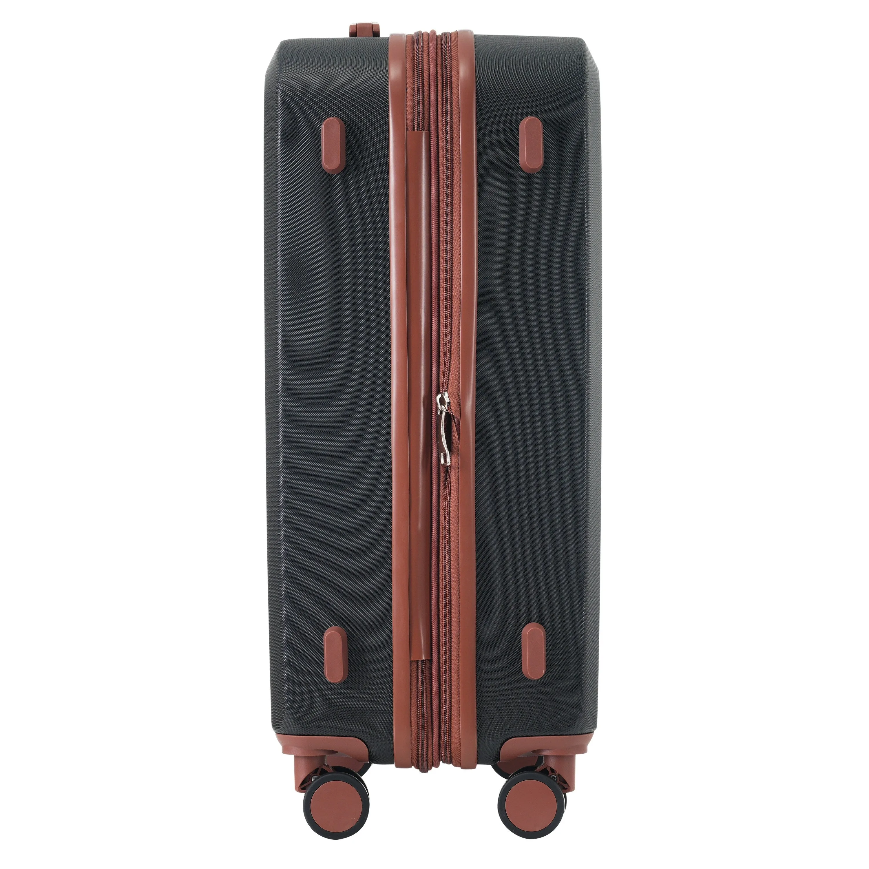 Lightweight Suitcase with Compression Packing Cubes and Spinner Wheels, 4 Piece Expandable Luggage Set with TSA Lock