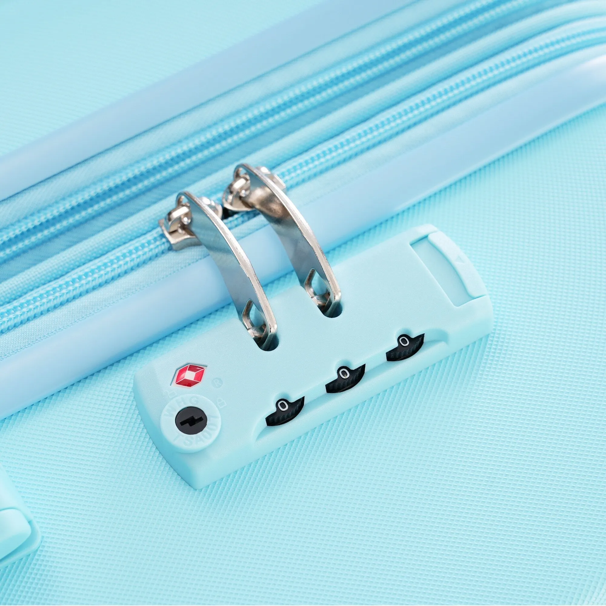 Lightweight Suitcase with Compression Packing Cubes and Spinner Wheels, 4 Piece Expandable Luggage Set with TSA Lock