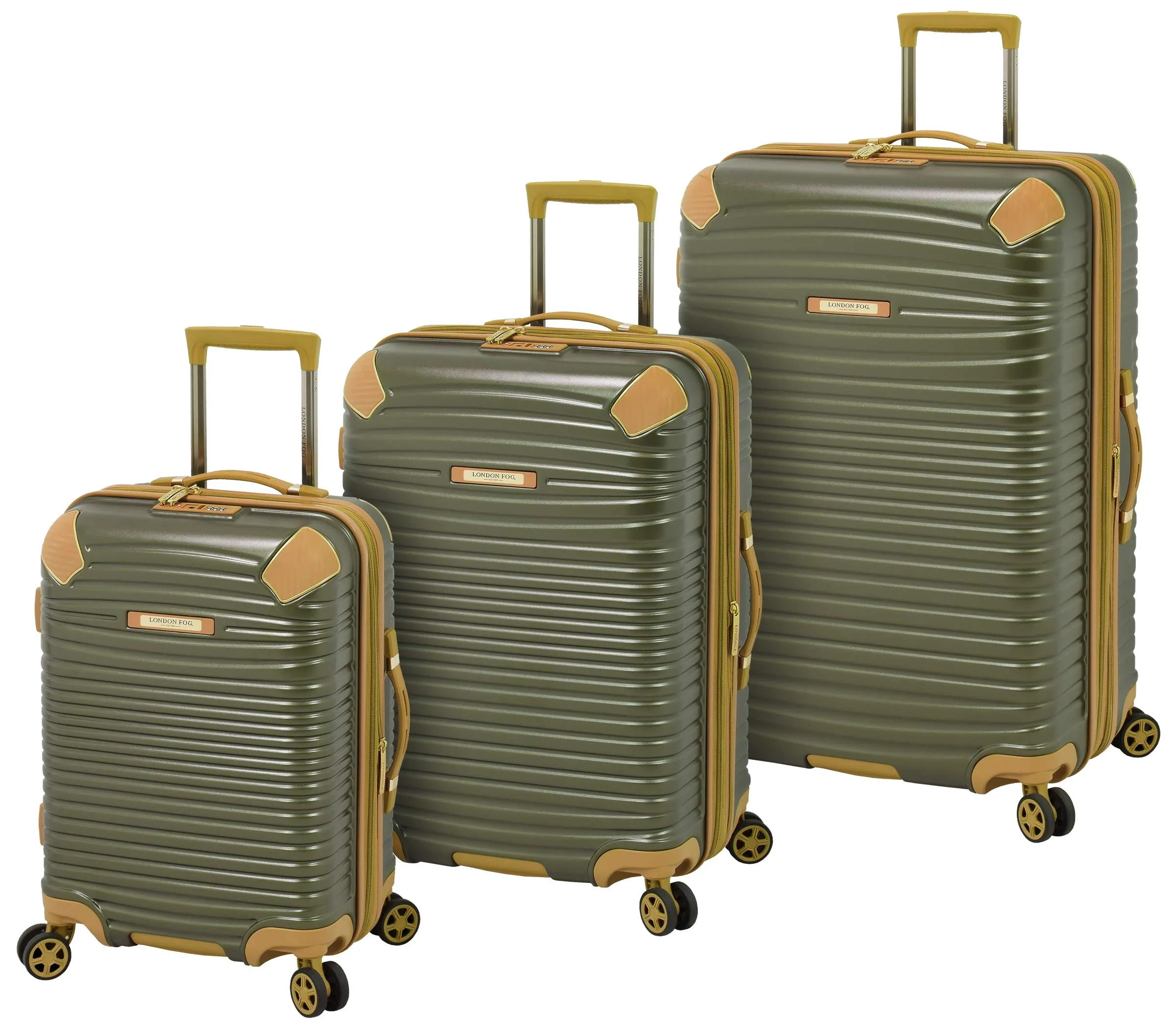 London Fog Huntington 3 Piece Set (20"/24"/28") 4-Wheel Luggage Sets