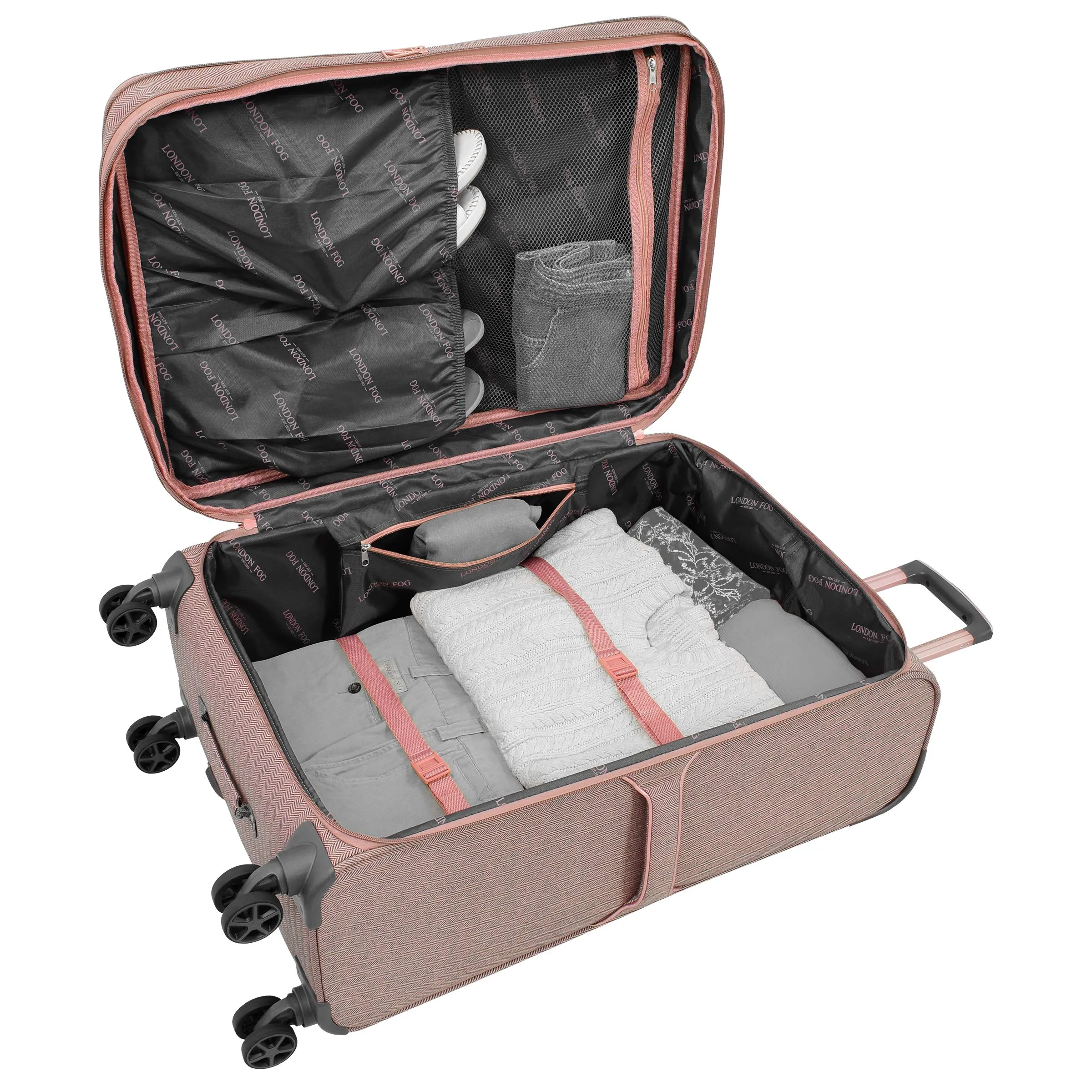 London Fog Newcastle 4 Piece Set 4-Wheel Luggage Sets