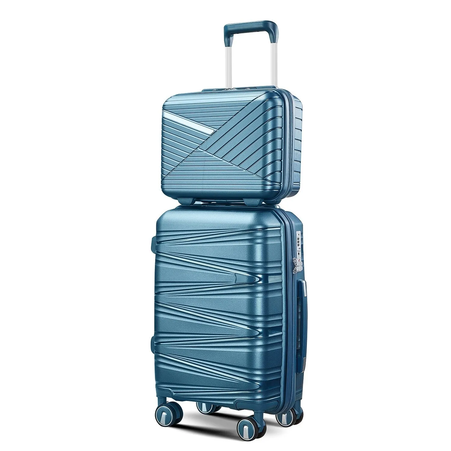 Luggage 4 Piece Sets(14/20/24/28), Hard Shell Lightweight TSA Lock Expandable Suitcase with Spinner Wheels Travel Set