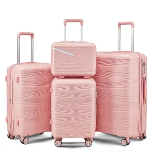 Luggage 4 Piece Sets(14/20/24/28), Hard Shell Lightweight TSA Lock Expandable Suitcase with Spinner Wheels Travel Set