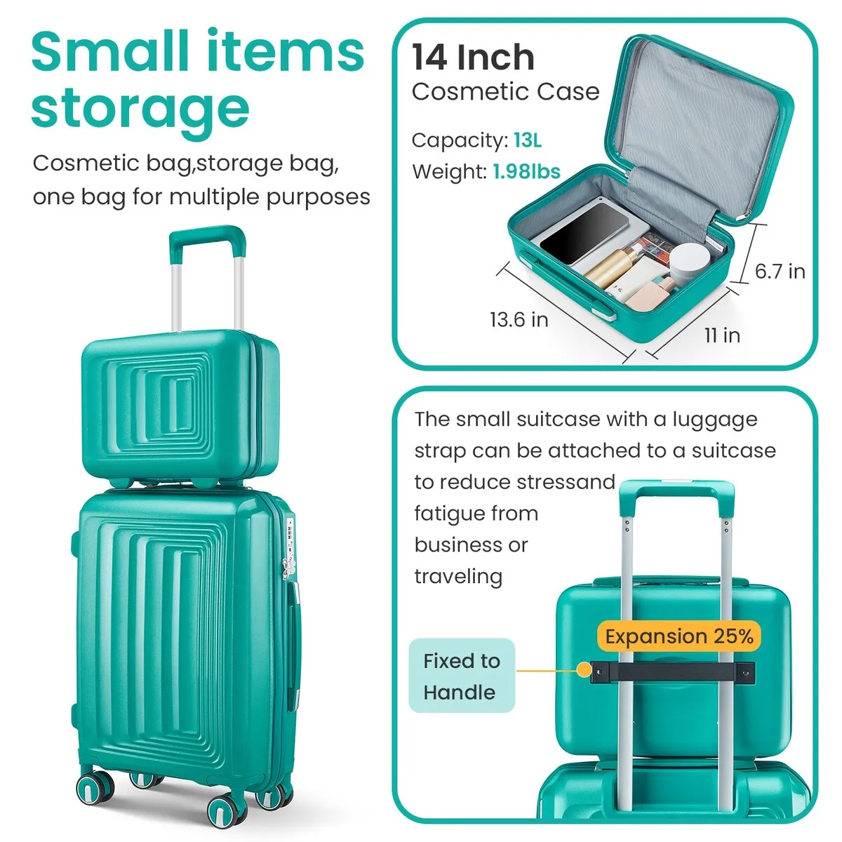 Luggage 4 Piece Sets(14/20/24/28)