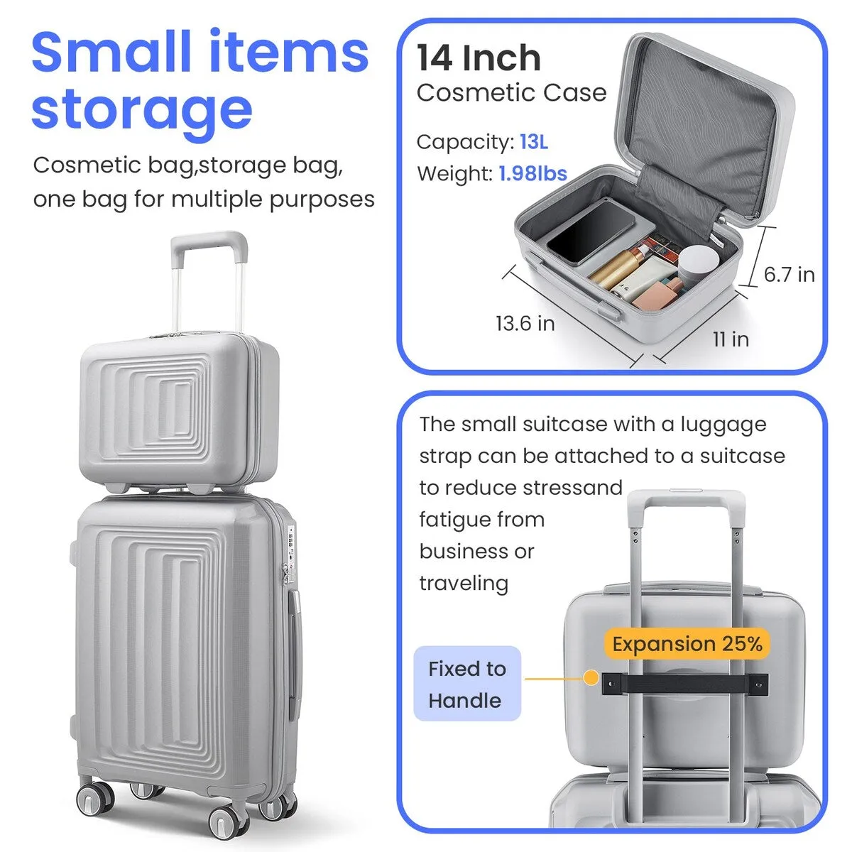 Luggage 4 Piece Sets(14/20/24/28)