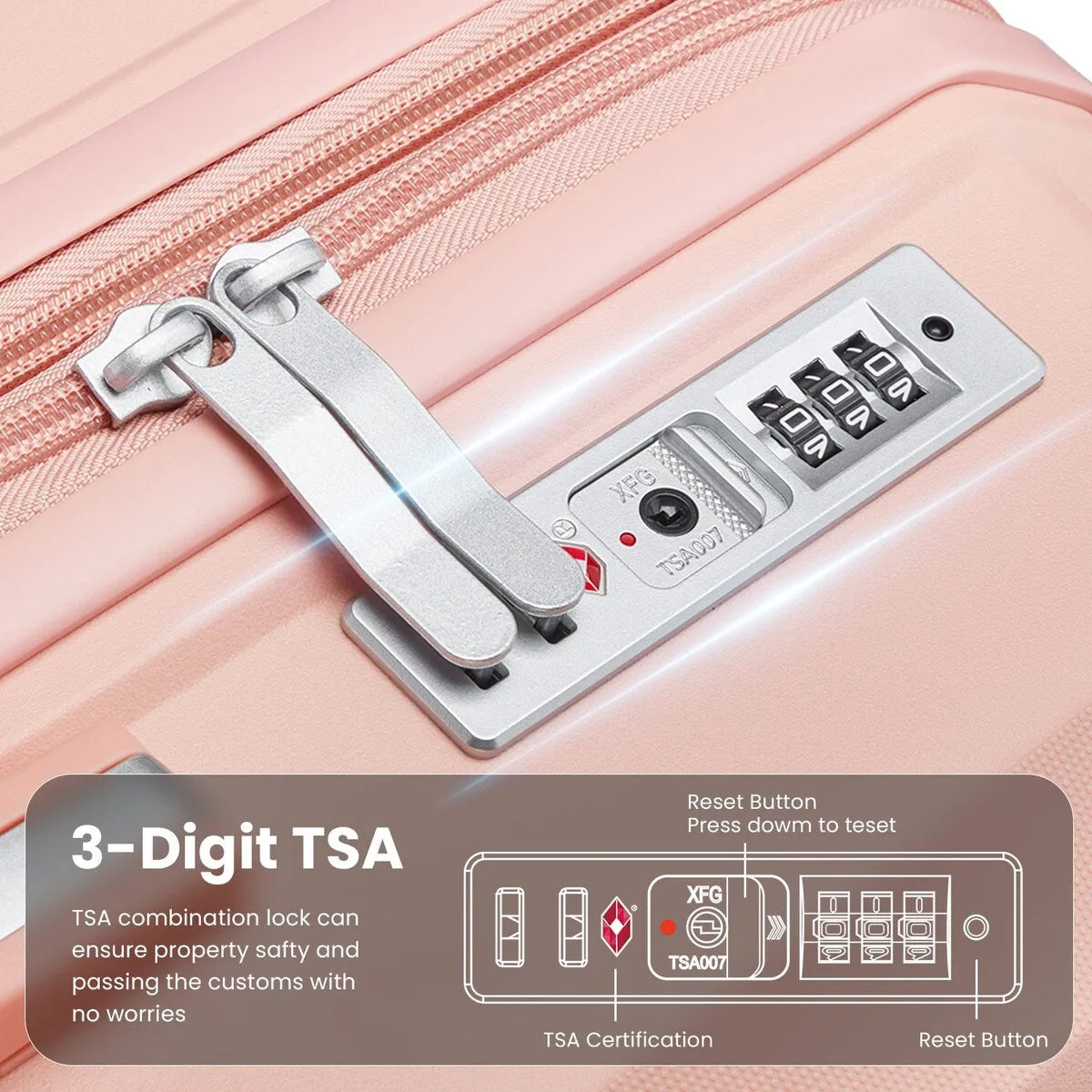 Luggage 4 Piece Sets(14/20/24/28)