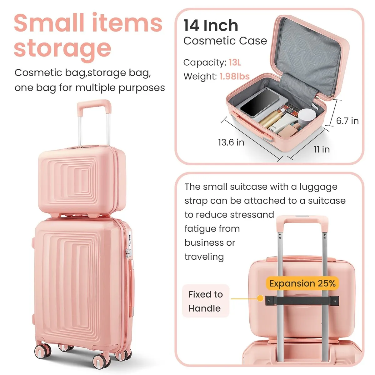 Luggage 4 Piece Sets(14/20/24/28)