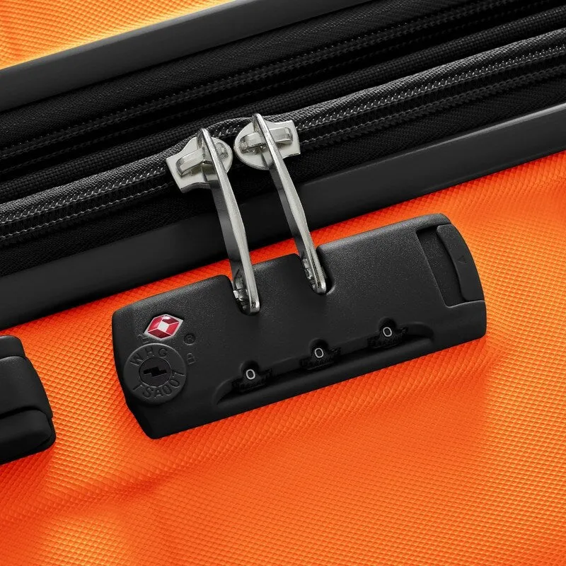 Luggage Set of 3, 20-inch with USB Port, Carry-on Trunk Sets with Cup Holder, Hard Shell Check-in Luggage with Spinner Wheels