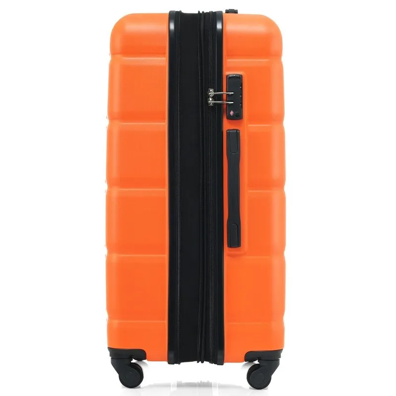 Luggage Set of 3, 20-inch with USB Port, Carry-on Trunk Sets with Cup Holder, Hard Shell Check-in Luggage with Spinner Wheels