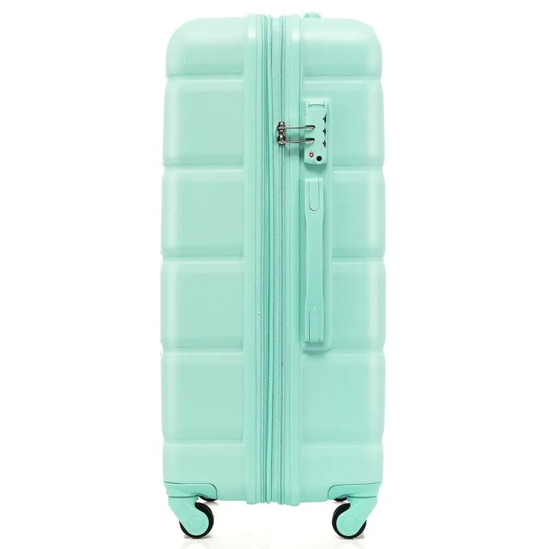 Luggage Set of 3, 20-inch with USB Port, Carry-on Trunk Sets with Cup Holder, Hard Shell Check-in Luggage with Spinner Wheels