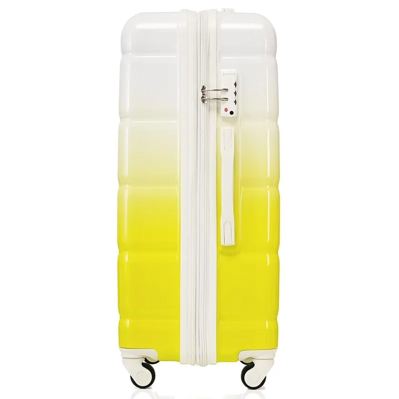 Luggage Set of 3, 20-inch with USB Port, Carry-on Trunk Sets with Cup Holder, Hard Shell Check-in Luggage with Spinner Wheels
