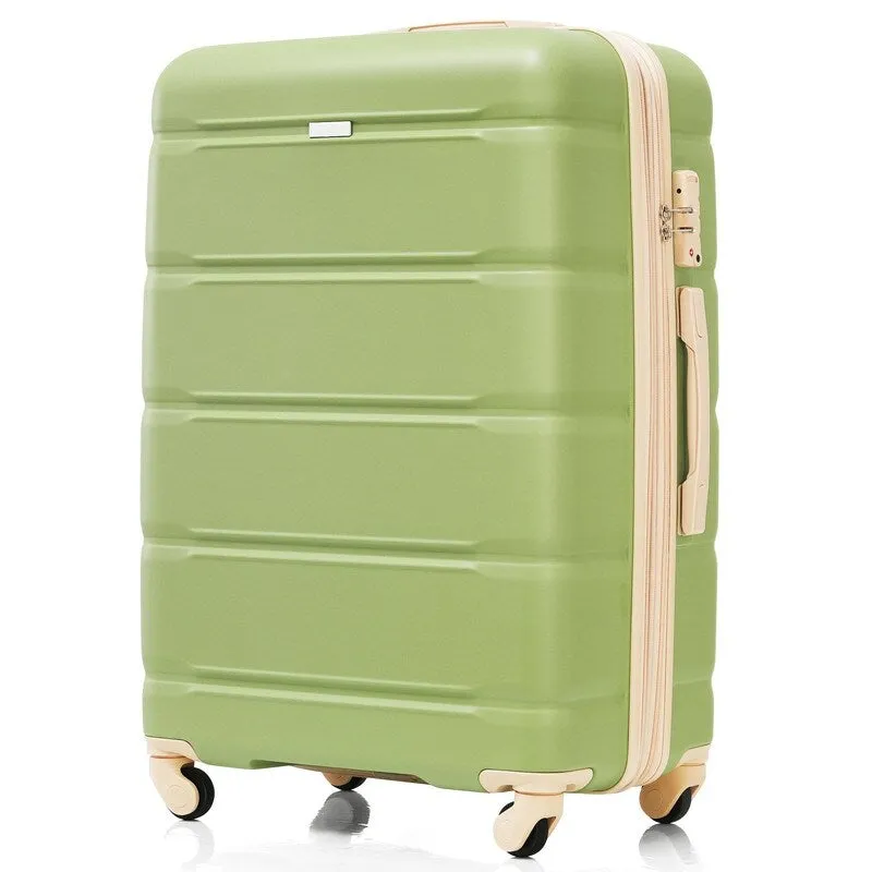 Luggage Set of 3, 20-inch with USB Port, Carry-on Trunk Sets with Cup Holder, Hard Shell Check-in Luggage with Spinner Wheels